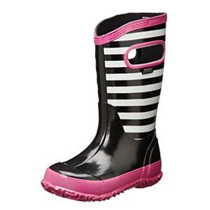 BOGS Unisex-Baby Stripes Waterproof Rain Boot